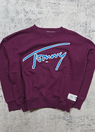 💜 Sweat Tommy Jeans Bordeaux Logo XXL XS Vintage Retro Streetwear, brand: Tommy Jeans, condizioni: Ottime, taglia: XS / IT 38 / EU 34, €39.95, €42.65 include la Protezione acquisti Pro