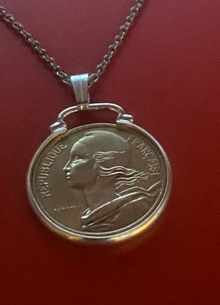 A vintage French 1980 coin necklace, brand: Fashion, condition: Very good, £8.00, £9.10 includes Buyer Protection