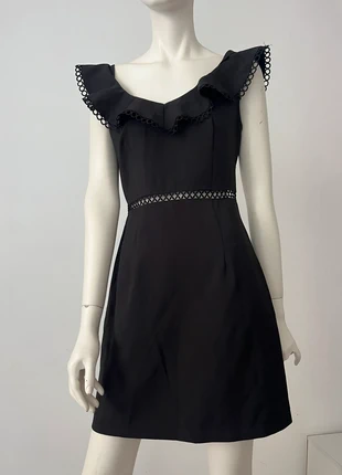 🖤💫 Mini-robe noire transparente au niveau de la taille, dos nu et col V, marque Yoins, taille S/M 💃, marque: YOINS, état: Très bon état, taille: S / 36 / 8, 9,00 €, 10,15 € Protection acheteurs incluse