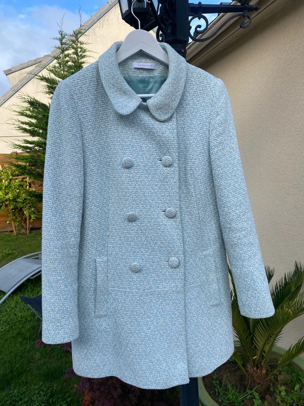 Manteau bleu ciel Mademoiselle R Vinted