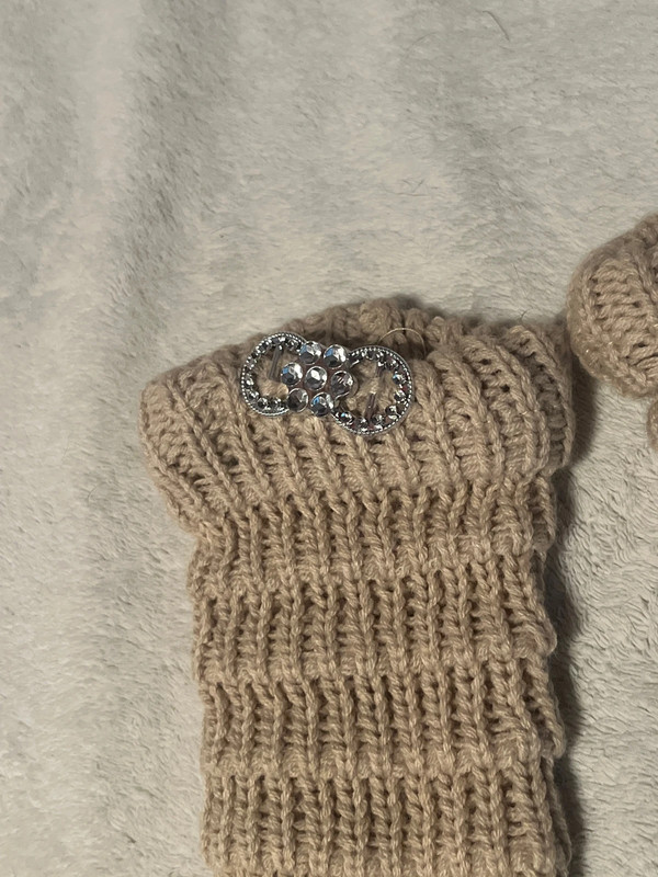 Crochet Tan Legwarmers 2