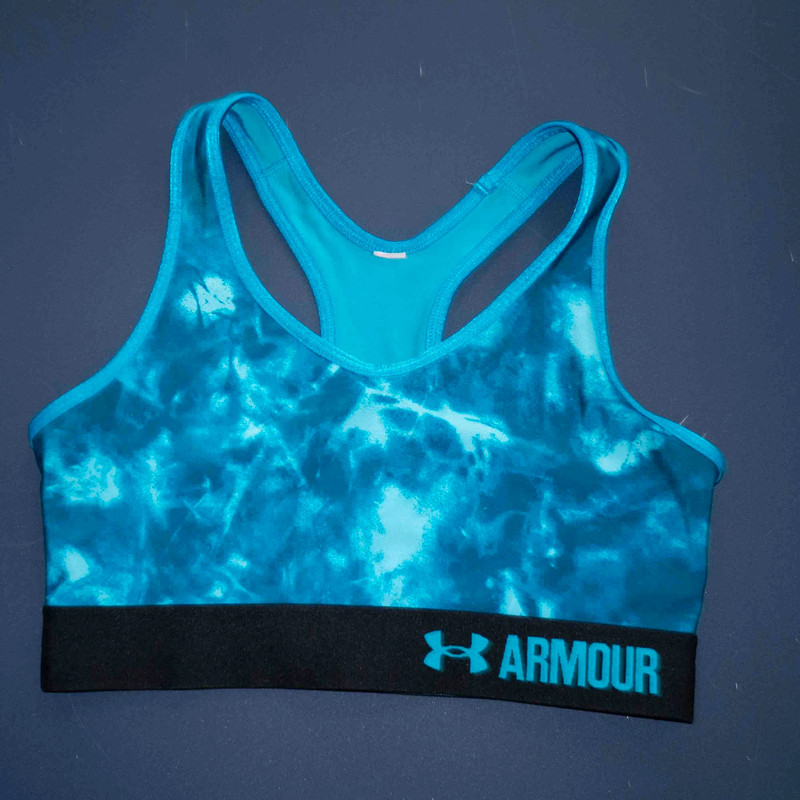 Teal Tye-Dye Sports Bra 1