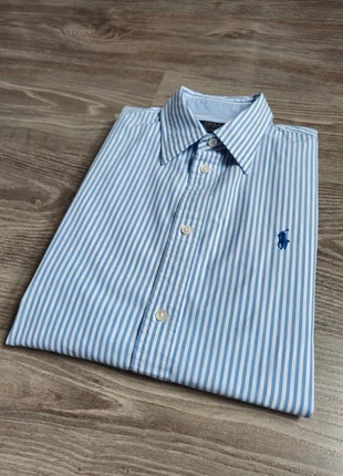 Chemise Ralph Lauren femme taille L à rayures bleu et blanche en coton | f6, brand: Ralph Lauren, condition: New without tags, size: L / 40 / 12, €57.90, €61.50 includes Buyer Protection Pro