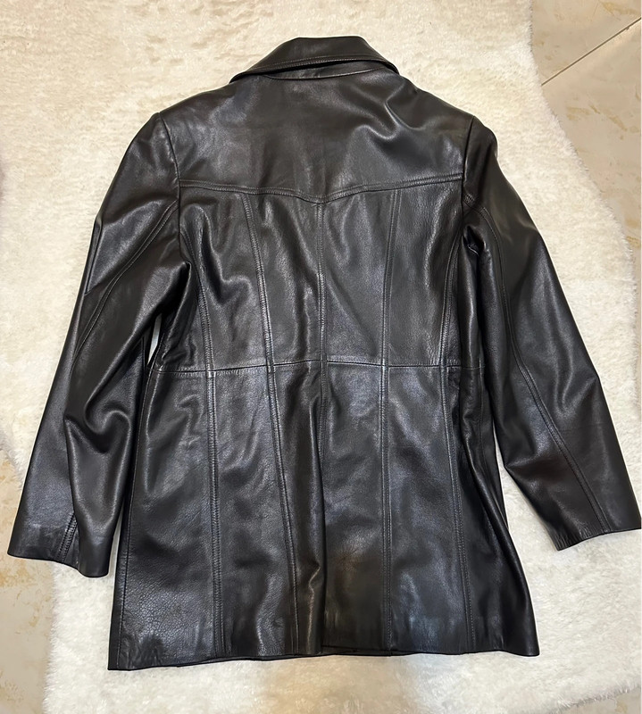 Black Faux Leather Jacket 3