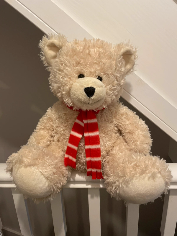 Clinton Cards Christmas scarf teddy bear stuffed toy children s