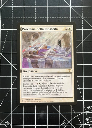 1x Proclama della Rinascita / Proclamation of Rebirth – Magic MTG, brand: Magic: The Gathering, condizioni: Ottime, €1.00, €1.75 include la Protezione acquisti