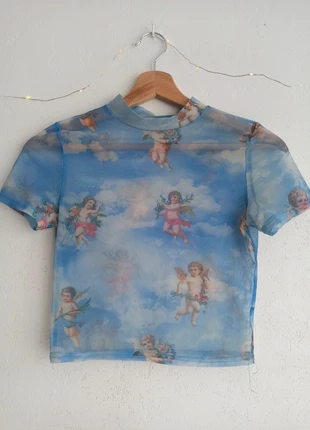 Top en mesh, brand: Bershka, condition: Very good, size: XS / 34 / 6, €5.00, €5.95 includes Buyer Protection