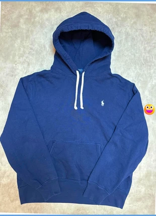 Hoodie/sweat à capuche / pull à capuche Ralph Lauren bleu marine logo blanc taille L, merk: Ralph Lauren, staat: Heel goed, maat: L, € 55,00, € 58,45 inclusief Kopersbescherming Pro