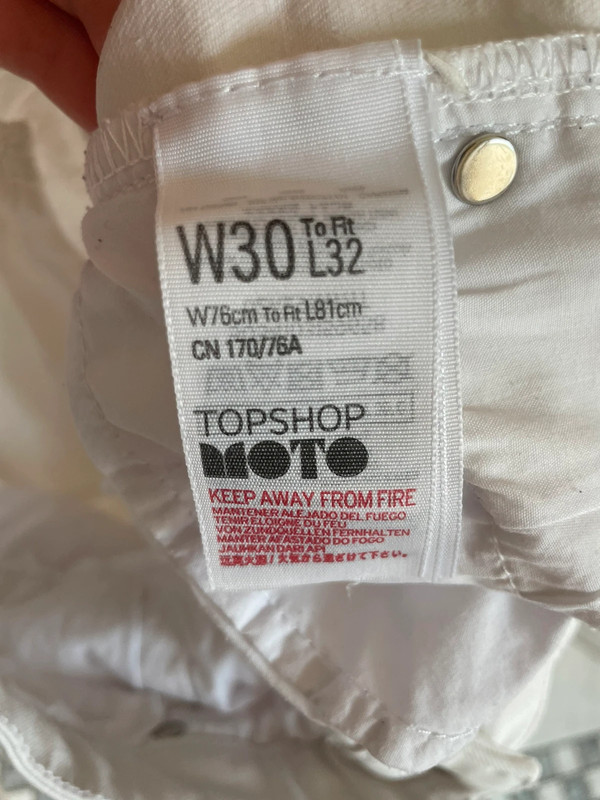 Weiße Skinny Jeans von Topshop 3