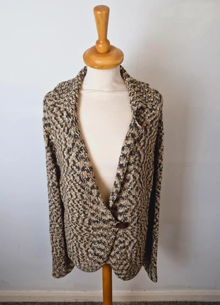 Womens Savoir y2k 2000s Knitted Cardigan Top Jacket Boho XL, brand: NO LABEL, condition: Good, size: XXL / UK 24-26, £24.00, £25.90 includes Buyer Protection Pro
