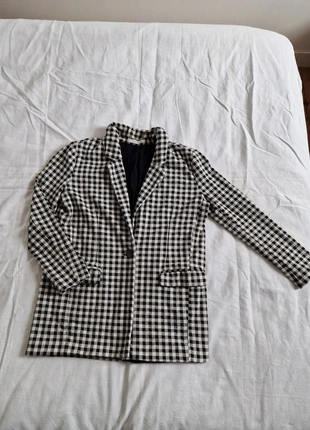 Blazer motif vichy noir et blanc Mango taille 36, brand: Mango, condizioni: Ottime, taglia: S / IT 40 / EU 36, €5.00, €5.95 include la Protezione acquisti