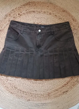 Jupe simili cuir marron foncé - Taille 38, marca: Vintage Dressing, estado: Muy bueno, tamaño: M / 38 / 10, 4,00 €, 4,90 € Protección al comprador incluida