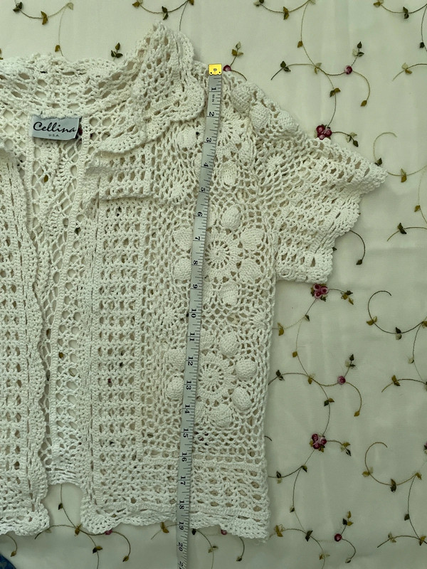 off white floral crochet cardigan 4