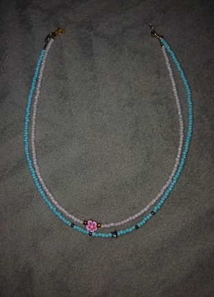 2 Handgemaakte Kettingen, marque: Handgemaakt, état: Neuf sans étiquette, 2,50 €, 3,33 € Protection acheteurs incluse