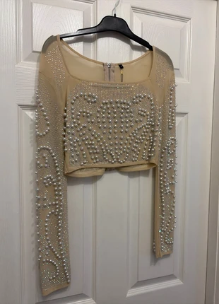 F & P beaded cropped top, brand: k p, condition: New with tags, size: S / 8, £10.00, £11.20 includes Buyer Protection
