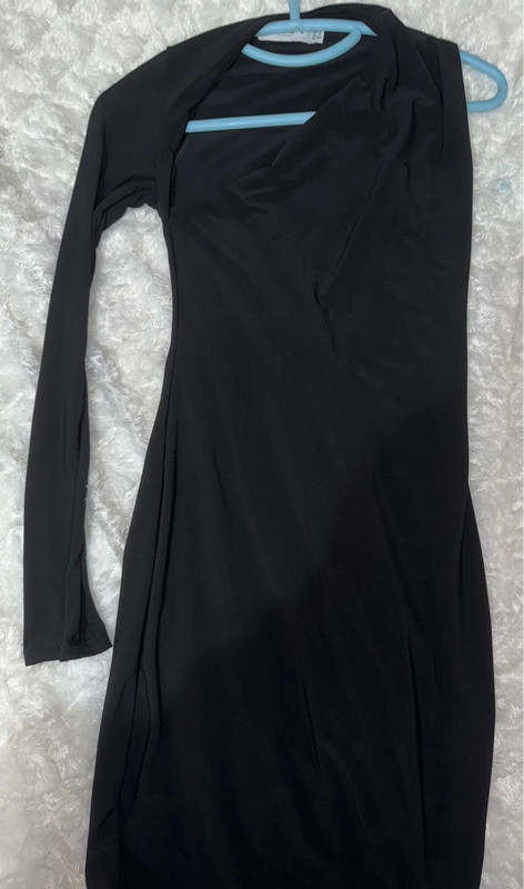Siren Black One Shoulder Bodycon Mini Dress – Club L London - UK