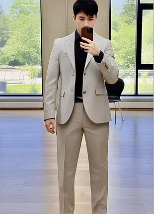 Costume homme gris clair Süvari - Taille 48 Revers large, condition: Very good, size: M, €69.00, €73.15 includes Buyer Protection