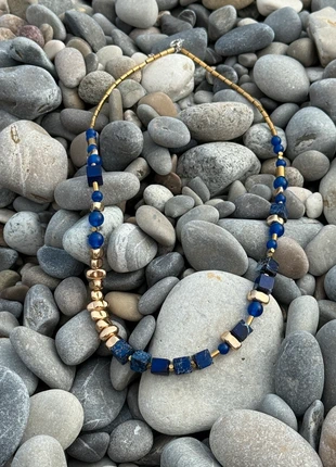 Collier perles lapis lazuli et hematite- un cadeau parfait!, marque: Vintage Love, état: Neuf avec étiquette, 35,00 €, 37,45 € Protection acheteurs incluse