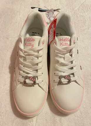 Hello Kitty Trainers | White Quilted | Rhinestone Charm | Size EU 39., brand: Hello Kitty, condition: New with tags, size: 39, €40.00, €42.70 includes Buyer Protection