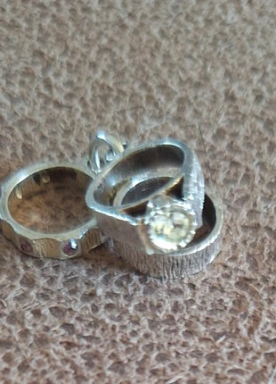 Ladies Women's Girls Vintage Wedding Engagement + Eternity Rings  Charms 925 Sterling Silver, condition: Very good, size: Adjustable, £8.00, £9.10 includes Buyer Protection