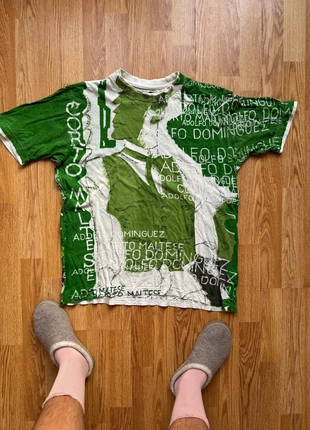 T shirt aldofo dominquez vintage green print, marca: Vintage Dressing, estado: Satisfactorio, tamaño: M, 24,00 €, 25,90 € Protección al comprador incluida