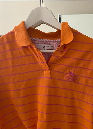 Polo shirt Tommy Hilfiger a righe arancione golf vintage , marca: Tommy Hilfiger, estado: Muy bueno, tamaño: M / 38 / 10, 18,00 €, 19,60 € Protección al comprador incluida