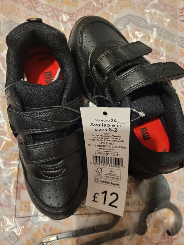 Size 10 store boys school shoes