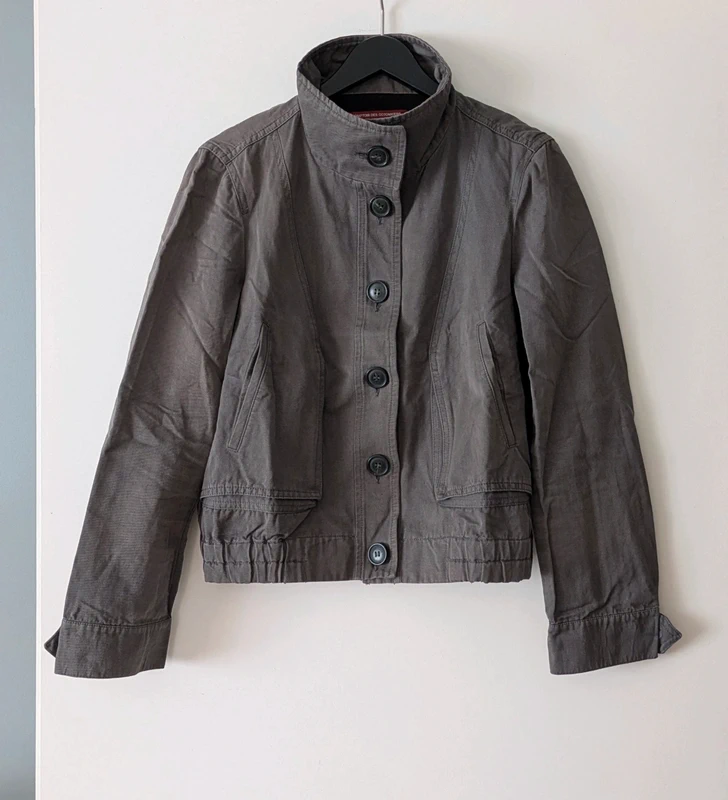 Veste grise boutonnée femme - Comptoir des Cotonniers - 42 - photo numéro 2