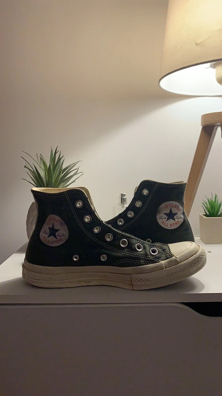 Converse Comme des Gar ons Noir Vinted