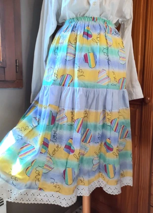 Jupe longue vintage multicolore, marke: Vintage, zustand: Neu, größe: S / 36 / 8, 10,00 €, 11,20 € inklusive Vinted-Käuferschutz