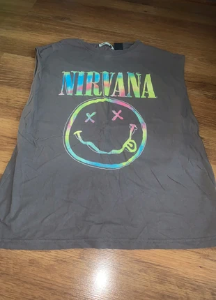 Reduced Nirvana sleeveless top, brand: Pull & Bear, condition: Very good, size: S, £6.35, £7.37 includes Buyer Protection