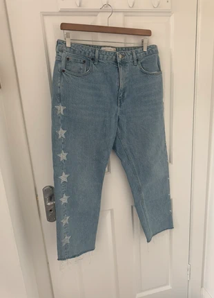 Topshop denim jeans with sequin detail, brand: Topshop, condition: Very good, size: L / 40 / 12, €15.00, €16.45 includes Buyer Protection