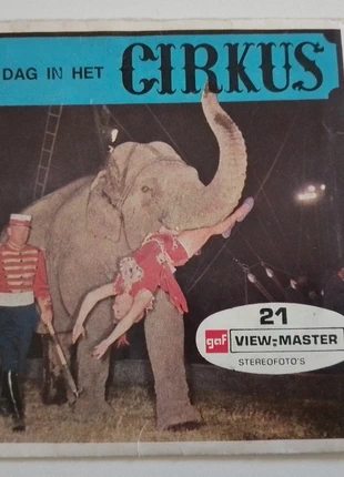 View-Master Cirkus 3 disks stereo photos Dutch, marque: View Master, état: Bon état, 8,50 €, 9,63 € Protection acheteurs incluse