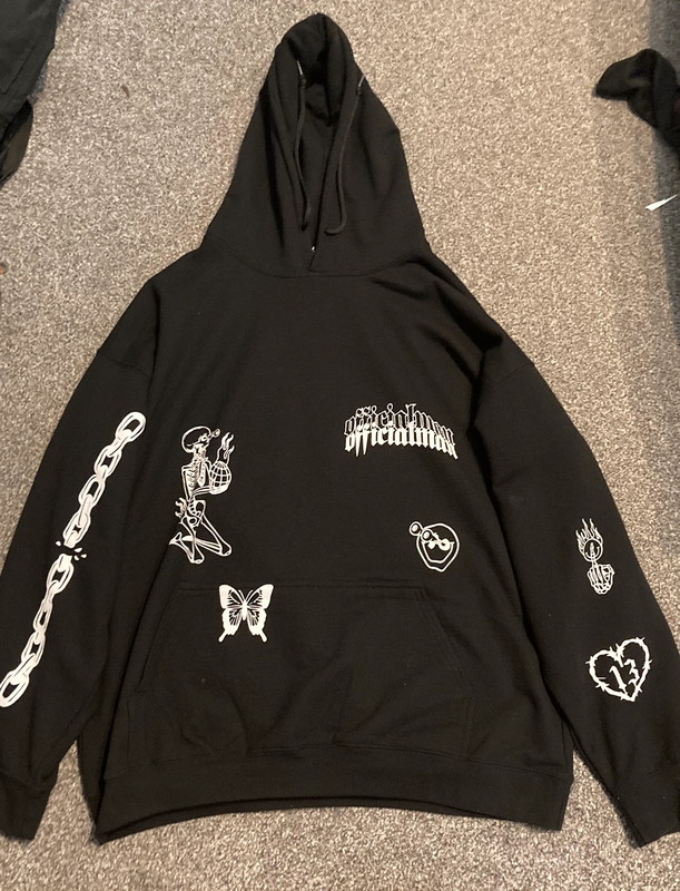 Boohooman discount black hoodie