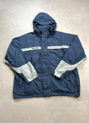 Manteau imperméable avec capuche Columbia bleu marine taille XL logo brodé 100% nylon, brand: Columbia, condition: Very good, size: XL, €25.00, €26.95 includes Buyer Protection