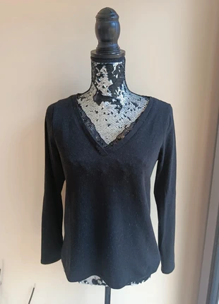 Pull noir M, marca: sans marque, estado: Bueno, tamaño: M / 38 / 10, 3,00 €, 3,85 € Protección al comprador incluida