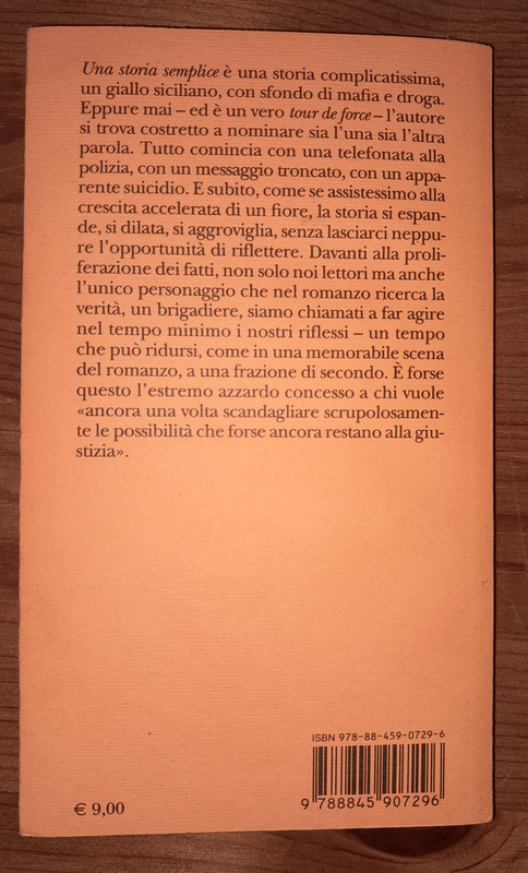 UNA STORIA SEMPLICE de SCIASCIA, LEONARDO 978-88-459-0729-6