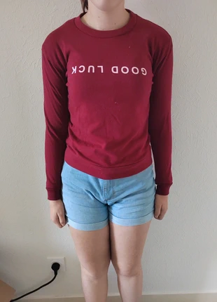 Sweat bordeaux, brand: Gémo, condition: Very good, size: 12 years / 152 cm, €2.00, €2.80 includes Buyer Protection