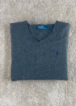 Pull Ralph Lauren Col V Gris | Taille L |, merk: Ralph Lauren, staat: Goed, maat: L, € 20,00, € 21,70 inclusief Kopersbescherming