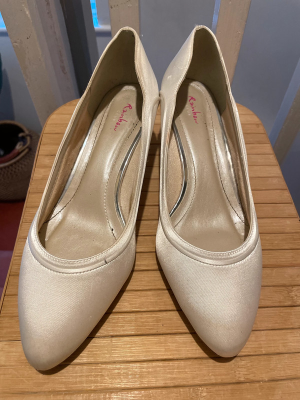 Rainbow Club satin wedding shoes size 5.5 - Vinted