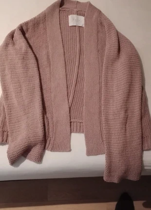 YAYA Open Knit Cardigan in Dusty Rose Pink Size M, merk: YAYA Women, staat: Heel goed, maat: M / 38 / 10, € 6,00, € 7,00 inclusief Kopersbescherming