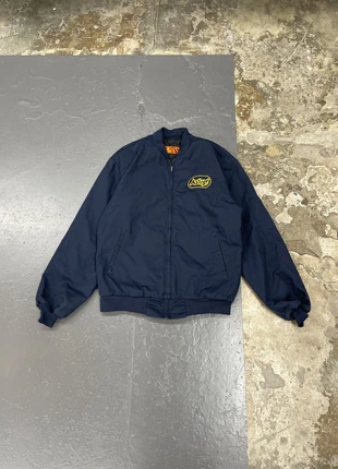 Veste de travail /garage USA bleu marine brodée Vintage, merk: Vintage Dressing, staat: Heel goed, maat: M, € 25,00, € 26,95 inclusief Kopersbescherming Pro