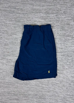 Maillot de bain / Short Ralph Lauren uni bleu marine logo jaune XL chic old money street wear, merk: Ralph Lauren, staat: Heel goed, maat: XL, € 44,00, € 46,90 inclusief Kopersbescherming Pro
