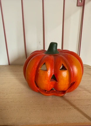 Halloween Pumpkin Candle Holder – Festive Autumn Decoration, merk: teddy, staat: Heel goed, € 2,00, € 2,80 inclusief Kopersbescherming