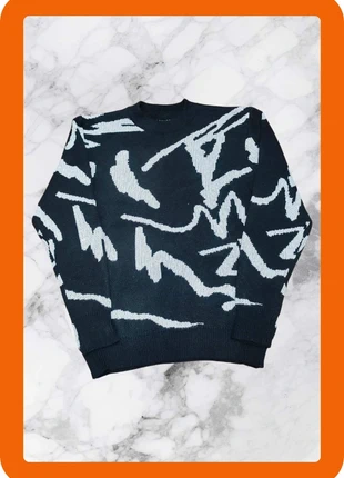 Pull y2k vintage noir avec motif blanc M, brand: y2k, condizioni: Nuovo senza cartellino, taglia: M, €30.00, €32.20 include la Protezione acquisti