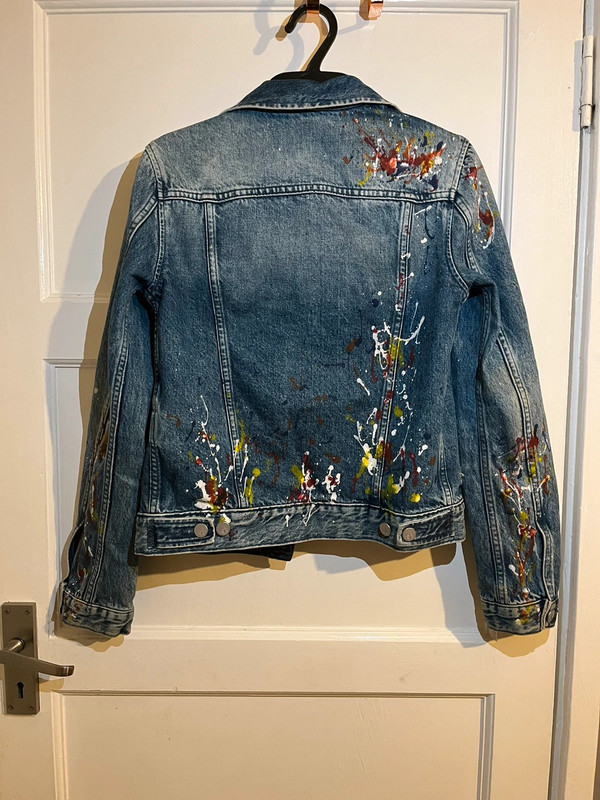 Calvin klein discount painted denim jacket