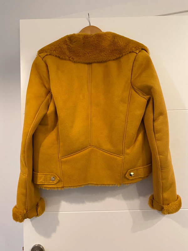 River island orange 2025 suede jacket