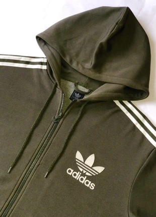 Veste sweat hoodie Adidas Original OG Firebird tracktop retro vintage y2k -kaki & blanc- L, merk: adidas, staat: Heel goed, maat: L, € 65,00, € 68,95 inclusief Kopersbescherming Pro