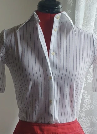 Vintage80s🎀chemise rayé col pointu aesthetic, brand: made in France, condizioni: Ottime, taglia: XS / IT 38 / EU 34, €4.00, €4.90 include la Protezione acquisti
