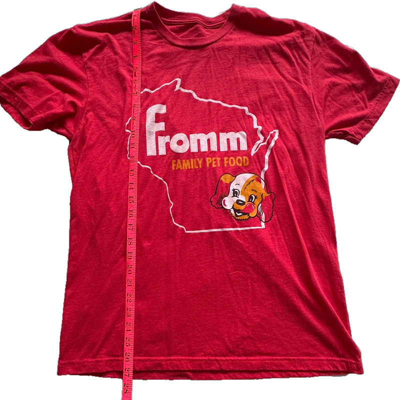 Vintage Wisconsin 'Fromm Family Pet Food' with Ernie the Cocker Spaniel Red Shirt 5